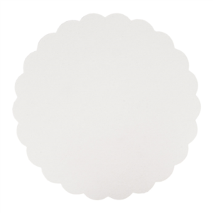 DISQUES PLATS PÂTISSERIE  300 G/M2 Ø 27 CM BLANC CARTON (250 UNITÉ)