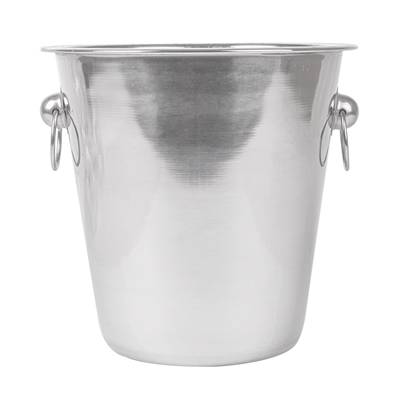 SEAU À CHAMPAGNE AVEC ANSES  Ø 21x21 CM ARGENTE INOX (1 UNITÉ) – Image 2