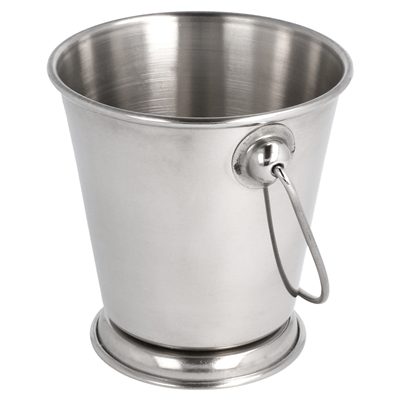 MINI SEAUX 'ARTINOX'  Ø 9x9 CM ARGENTE INOX (12 UNITÉ) – Image 3