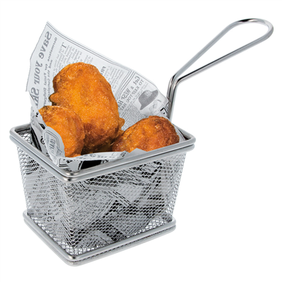 MINI FRITEUSES 1 PORTION 'ARTINOX'  10x7,8x7 CM CHROME ACIER (6 UNITÉ) – Image 4