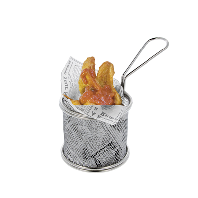 MINI FRITEUSES RONDES 'ARTINOX'  Ø 9x8 CM CHROME ACIER (6 UNITÉ) – Image 2