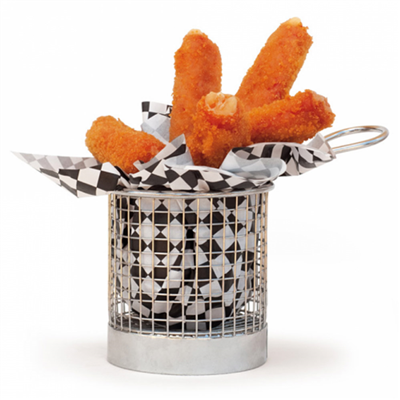 MINI FRITEUSES RONDES 'ARTINOX'  Ø 9x8 CM CHROME ACIER (6 UNITÉ) – Image 4