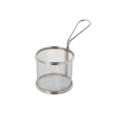 MINI FRITEUSES RONDES 'ARTINOX'  Ø 9x8 CM CHROME ACIER (6 UNITÉ)