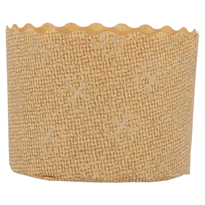 MOULES CUISSON PANETTONE  135 G/M2 Ø 6x4,5 CM MARRON CELLULOSE (2000 UNITÉ) – Image 2