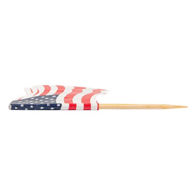 PETITS DRAPEAUX "USA"  4x3/6,5 CM ASSORTI BOIS (144 UNITÉ) – Image 3