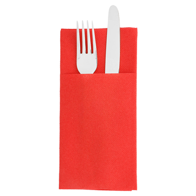SERVIETTES KANGOUROU  55 G/M2 40x40 CM ROUGE AIRLAID (700 UNITÉ)