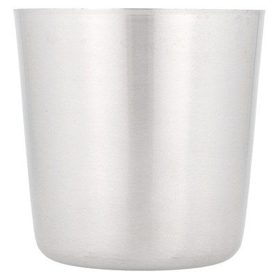 MINI RÉCIPIENTS À FRITES CLASSIQUES, LISSES  Ø 8,5x8,5 CM ARGENTE INOX (12 UNITÉ) – Image 2