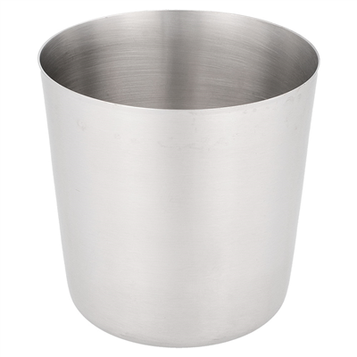 MINI RÉCIPIENTS À FRITES CLASSIQUES, LISSES  Ø 8,5x8,5 CM ARGENTE INOX (12 UNITÉ)