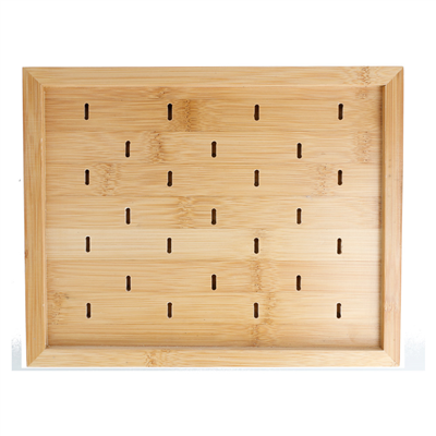 PLATEAU POUR 25 PICKS "GOLF"  25x20x2 CM NATUREL BAMBOU (1 UNITÉ) – Image 3