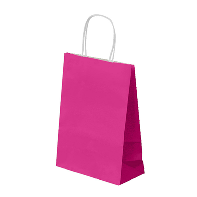 SACS SOS AVEC ANSES  80 G/M2 20+10x29 CM FUCHSIA CELLULOSE (250 UNITÉ)