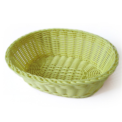 CORBEILLES SIMILAIRE OSIER OVALES  23x17x8 CM VERT ANIS PP (12 UNITÉ)