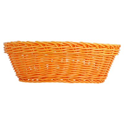 CORBEILLES SIMILAIRE OSIER OVALES  23x17x8 CM ORANGE PP (12 UNITÉ) – Image 2