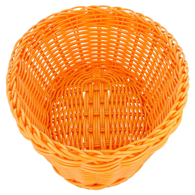 CORBEILLES SIMILAIRE OSIER OVALES  23x17x8 CM ORANGE PP (12 UNITÉ) – Image 3