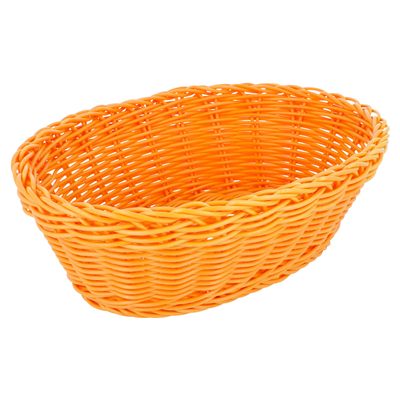CORBEILLES SIMILAIRE OSIER OVALES  23x17x8 CM ORANGE PP (12 UNITÉ)