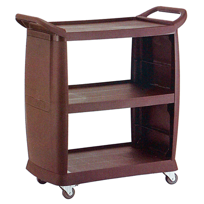 TROLLEY OUVERT 2 CÔTÉS 'ARROW'  98x50,5x105 CM MARRON PP (1 UNITÉ)