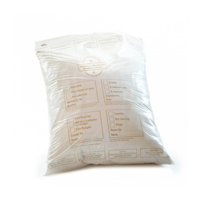 SACHETS LINGE À LAVER  43x62 CM BLANC LDPE (250 UNITÉ) – Image 2