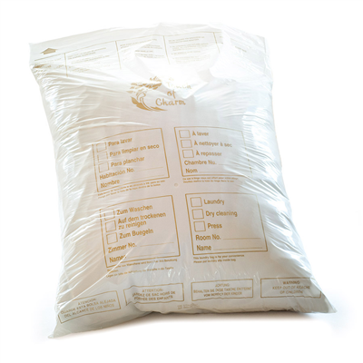 SACHETS LINGE À LAVER  43x62 CM BLANC LDPE (250 UNITÉ) – Image 3