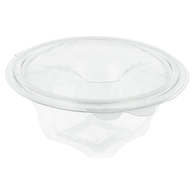 SALADIERS AVEC CHARNIÈRE 500 ML Ø 13,1x8,4 CM TRANSPARENT RPET (600 UNITÉ)
