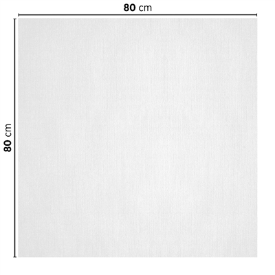NAPPES PLIAGE M  48 G/M2 80x80 CM BLANC CELLULOSE (200 UNITÉ) – Image 2