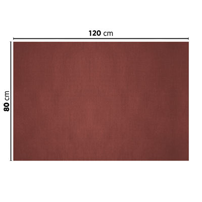 NAPPES PLIAGE M  48 G/M2 80x120 CM BORDEAUX CELLULOSE (200 UNITÉ) – Image 2