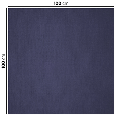 NAPPES PLIAGE M  48 G/M2 100x100 CM BLEU MARINE CELLULOSE (200 UNITÉ) – Image 2
