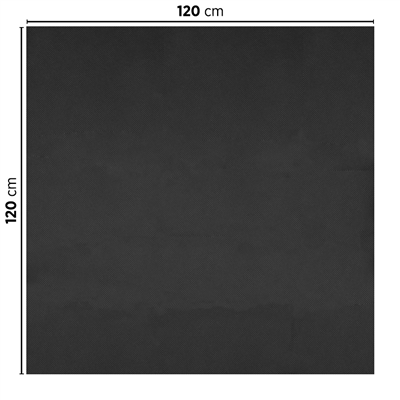 SETS DE TABLE PLIAGE M 'SPUNBOND' 60 G/M2 120x120 CM NOIR PP (200 UNITÉ) – Image 2