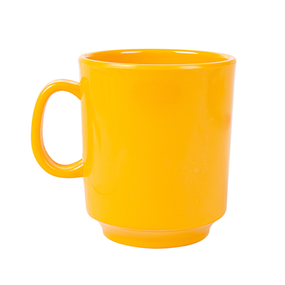 TASSES À CAFÉ 240 ML Ø 8x9 CM JAUNE MÉLAMINE (12 UNITÉ) – Image 2