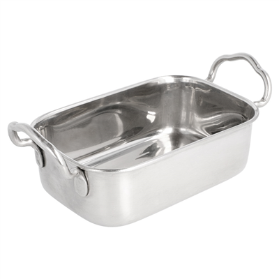 MINI BACS AVEC ANSES 'ARTINOX'  14,5x9,5x4,5 CM ARGENTE INOX (6 UNITÉ)