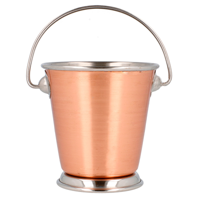 MINI SEAUX 'ARTINOX'  Ø 9x9 CM CUIVRE INOX (12 UNITÉ) – Image 2