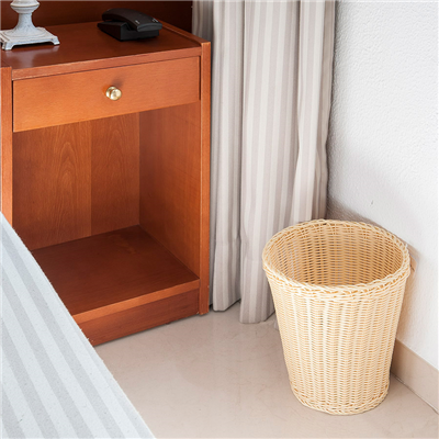 CORBEILLE CHAMBRES 10 L Ø 25x27 CM NATUREL PP (1 UNITÉ) – Image 3
