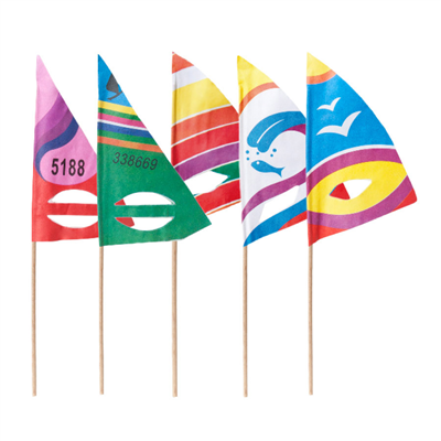DÉCORS POUR GLACES "VOILE SURF"  18 (h) CM ASSORTI BOIS (100 UNITÉ)
