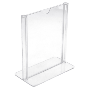 PORTE MENUS DE TABLE DIN-A7  7,4x10,5 CM TRANSPARENT PS (1 UNITÉ)