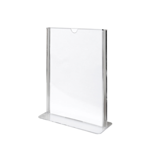 PORTE MENUS DE TABLE DIN-A6  10,5x14,8 CM TRANSPARENT PS (20 UNITÉ)