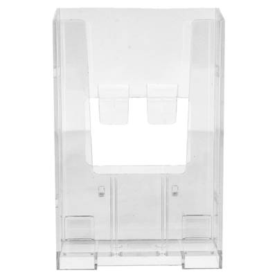 PORTE BROCHURES 1/3 DIN-A4  10,5x15,7x6,5 CM TRANSPARENT PS (12 UNITÉ) – Image 2