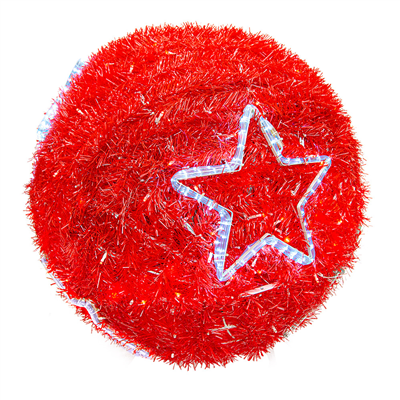 BOULE GÉANTE 360 LEDS  Ø 80 CM ROUGE (1 UNITÉ)