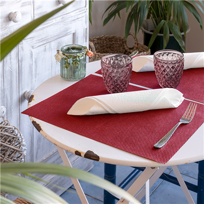 SETS DE TABLE 'SPUNBOND PLUS+' 80 G/M2 30x40 CM BORDEAUX PP (500 UNITÉ) – Image 2