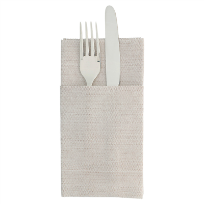 SERVIETTES KANGOUROU 'LIKE LINEN' 70 G/M2 40x40 CM CHOCOLAT SPUNLACE (700 UNITÉ)