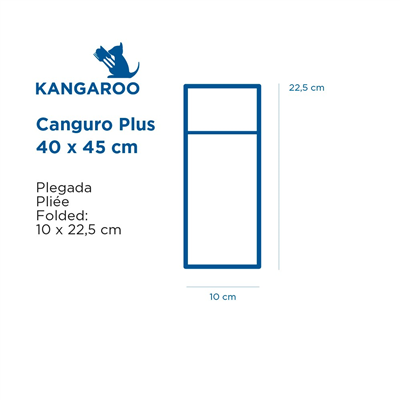 SERVIETTES KANGOUROU PLUS  55 G/M2 40x45 CM NOIR AIRLAID (720 UNITÉ) – Image 2