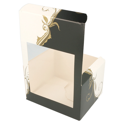 BOÎTES PÂTISSERIES AVEC FENÊTRE 'THEPACK CLASSIC' 250 G/M2 11x13x8 CM BLANC CARTON ONDULÉ NANO-MICRO (800 UNITÉ) – Image 4