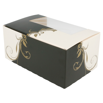 BOÎTES PÂTISSERIES AVEC FENÊTRE 'THEPACK CLASSIC' 250 G/M2 18x11x8 CM BLANC CARTON ONDULÉ NANO-MICRO (400 UNITÉ) – Image 2