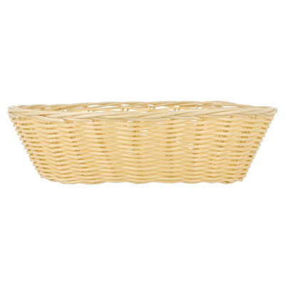 CORBEILLES SIMILAIRE OSIER OVALES  25x16,6x7,5 CM NATUREL PP (12 UNITÉ) – Image 2