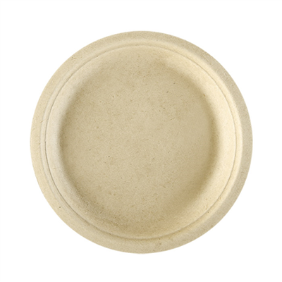 ASSIETTES 'BIONIC'  Ø 26x2,1 CM NATUREL BAGASSE (500 UNITÉ)