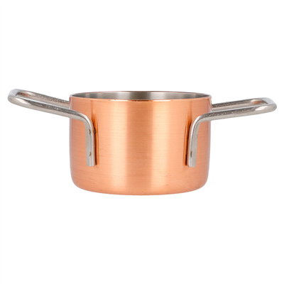 MINI SAUTOIRS 'ARTINOX'  Ø 7x4,5 CM CUIVRE INOX (6 UNITÉ) – Image 2