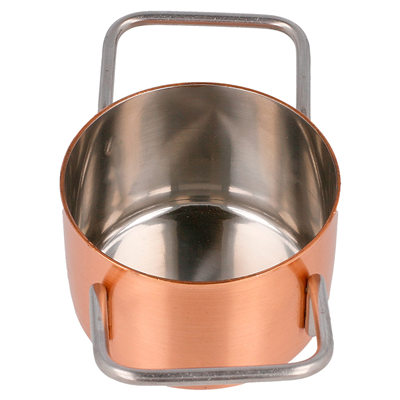 MINI SAUTOIRS 'ARTINOX'  Ø 7x4,5 CM CUIVRE INOX (6 UNITÉ) – Image 3