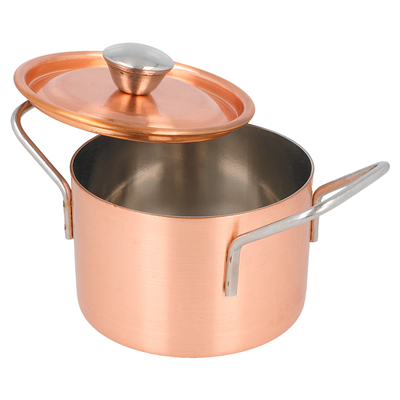 MINI SAUTOIRS 'ARTINOX'  Ø 9x6 CM CUIVRE INOX (1 UNITÉ) – Image 2
