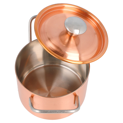 MINI SAUTOIRS 'ARTINOX'  Ø 9x6 CM CUIVRE INOX (1 UNITÉ) – Image 4