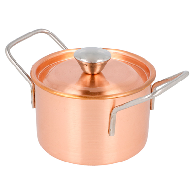 MINI SAUTOIRS 'ARTINOX'  Ø 9x6 CM CUIVRE INOX (1 UNITÉ)