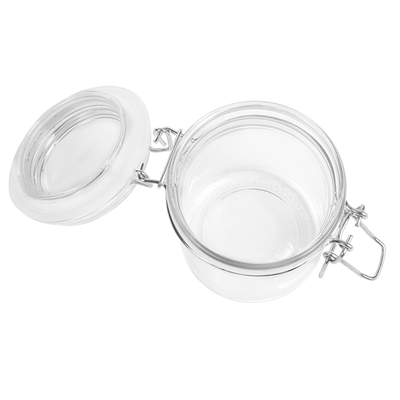 RÉCIPIENT STOCKAGE + FERMETURE CLIP 'WAKI GLASS' 250 ML Ø 8,5x10 CM TRANSPARENT VERRE (24 UNITÉ) – Image 3