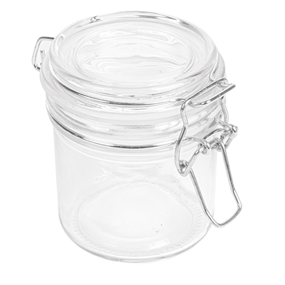 RÉCIPIENT STOCKAGE + FERMETURE CLIP 'WAKI GLASS' 250 ML Ø 8,5x10 CM TRANSPARENT VERRE (24 UNITÉ)