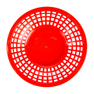 CORBEILLES RONDES  Ø 20x5 CM ROUGE PP (12 UNITÉ) – Image 3